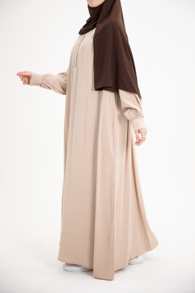 Nissra Φόρεμα Ankanoor Modal Cupra με λεπτομέρεια με κουμπιά Anka253002