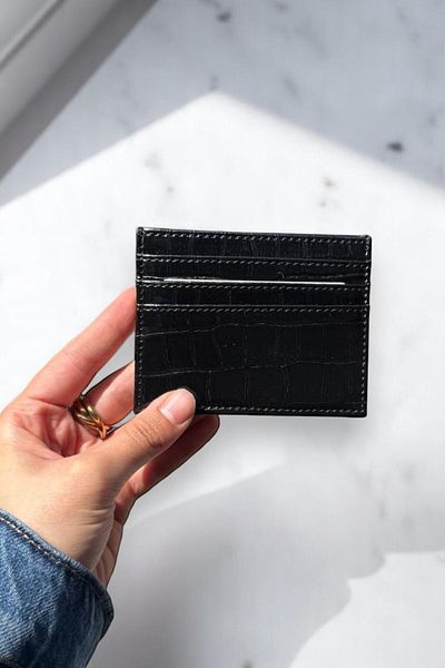MUTENA Cardholder - Black - Animal pattern
