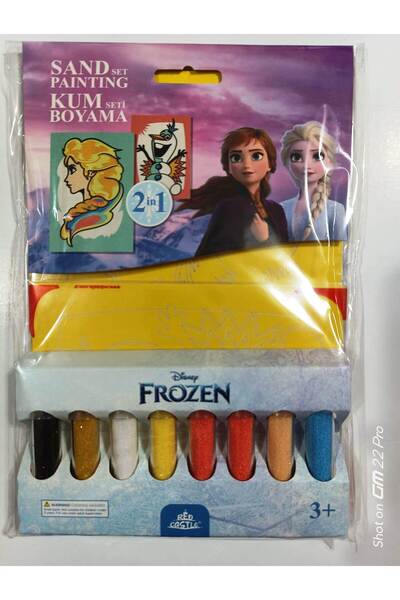 Timon kum boyama seti 2+1 - 8 tüp kum yapıtırmalı kaiteli kağıtlar.