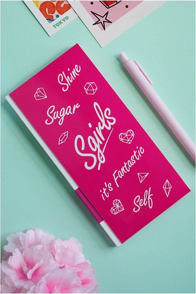 Victoria's Journals SGirls Σκληρό εξώφυλλο Αχρονολόγητο Planner Αγγλικά 9x18,5 cm 100gr. 160 Σελίδες