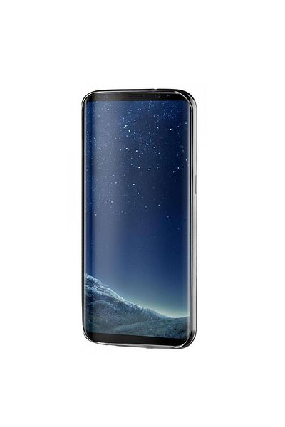REDz Accessories Carcasă rezistentă la șocuri, compatibilă cu Samsung S8 Plus, silicon transparent, margini negre