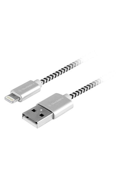 Gogen Cablu de incarcare si transfer de date GoGEN, USB la Lightning, 2 metri, impletitura textila