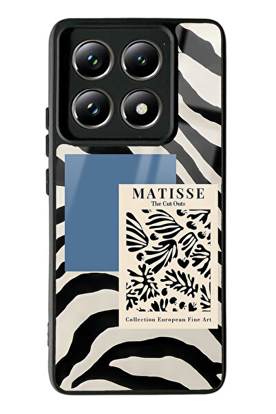 Spoyi Xiaomi Mi 14 T Pro Zebra Matısse Tasarımlı Glossy Telefon Kılıfı