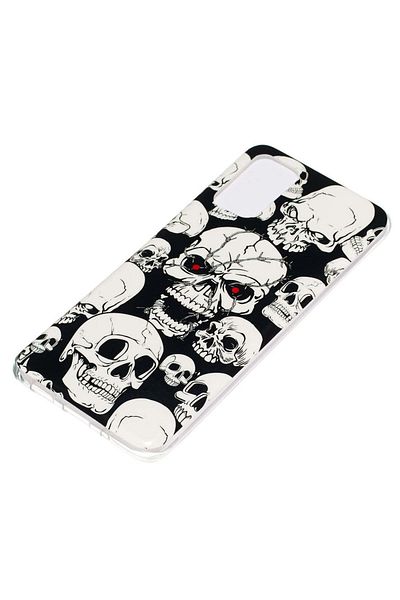 REDz Accessories Silicone Case Compatible with Samsung S20 Ultra Skulls Model, Silicone, TPU Multicolor