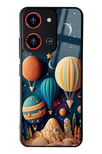 Spoyi غلاف هاتف لامع بتصميم بالونات Reeder S19 Max Pro S Zoom Astral