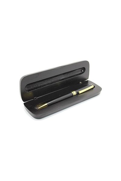 Bin Hediye Ballpoint Pen with Wooden Box Black 709977