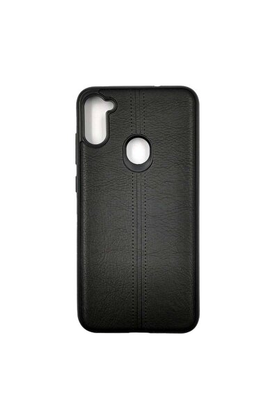 REDz Accessories Θήκη συμβατή με το μοντέλο Samsung A11, Δερμάτινη υφή, σιλικ...