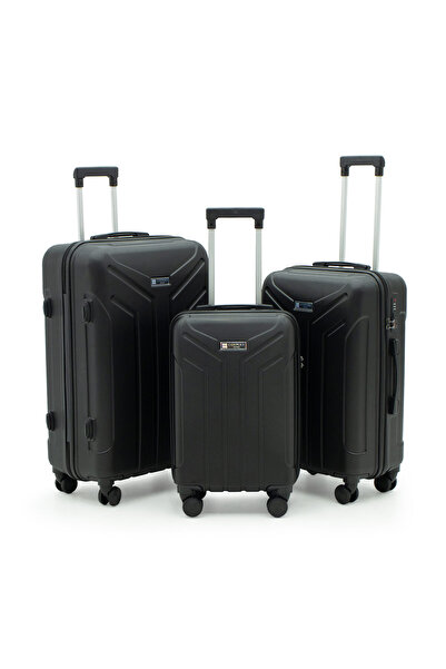 Cotpoly Home Petra Üçlü Lüx Abs Valiz Seti