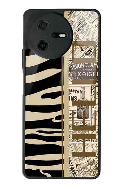 Spoyi Casper Via A40 Zebra Newspaper Design Glossy Phone Case
