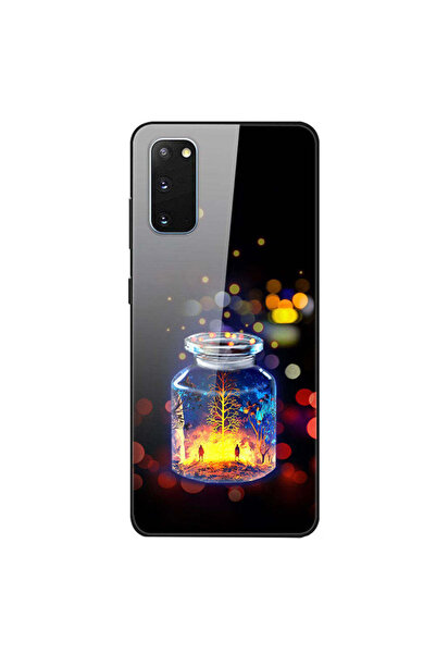 REDz Accessories Carcasă compatibilă cu Samsung S20 modelul cu sticlă de sticlă, rezistentă la șocuri, hibridă TPU multicoloră