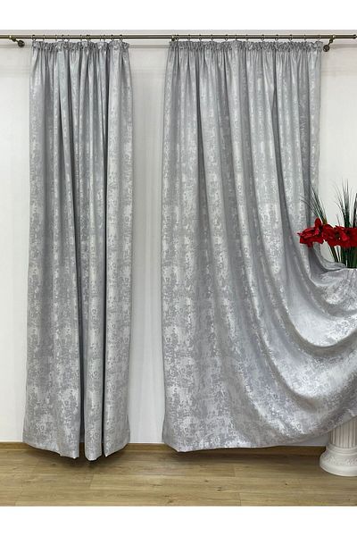 Liz Line Set doua draperii semiopace, gri, "Imaginaria" by Liz Line, 2x250x245cm, cu rejansa - DP22125