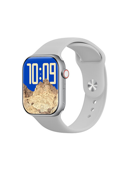 Lapas LW-02 iOS ve Android Uyumlu Akıllı Saat IP68 Sertifikalı Gümüş