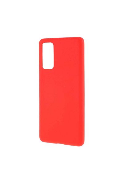 REDz Accessories Case Compatible with Samsung S20 FE Matte model, Silicone, Shockproof, TPU Red