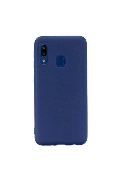 REDz Accessories Θήκη σιλικόνης συμβατή με Samsung A20e, μπλε σκούρο, αντικρα...