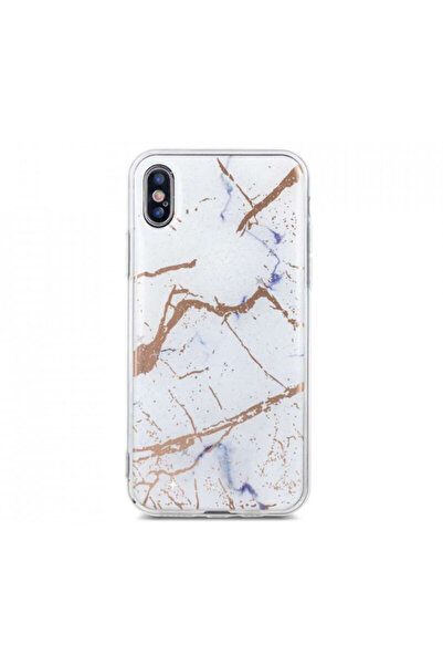 REDz Accessories Carcasă din marmură compatibilă cu Samsung S10e, albă