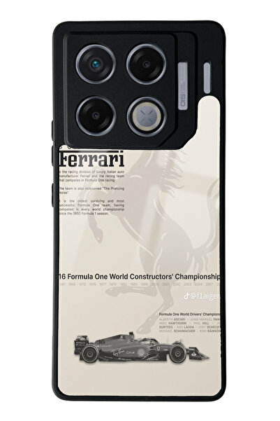 Spoyi İnfinix GT 20 Pro Ferrari Tasarımlı Glossy Telefon Kılıfı