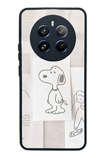 Spoyi Oppo Realme 12 Pro Snoppy Design Glossy Phone Case