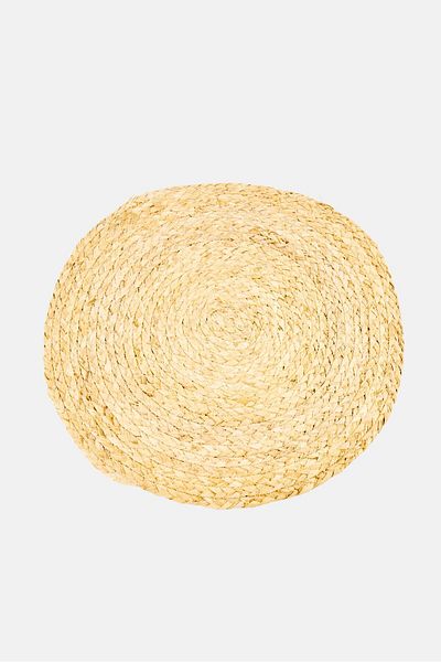 Muy Mucho Vegetable Fiber Place Mat 38 D cm, Tan