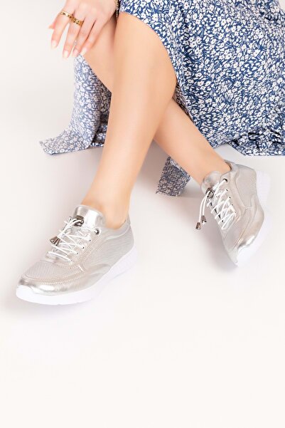 Gondol Içi Dışı Hakiki Deri Faylon Taban Hafif Spor Ayakkabı es.111