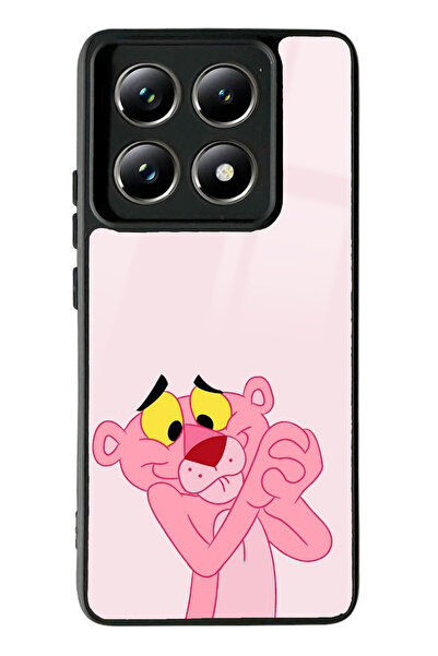 Spoyi Xiaomi Mi 14 T Pro Pink Panter Tasarımlı Glossy Telefon Kılıfı
