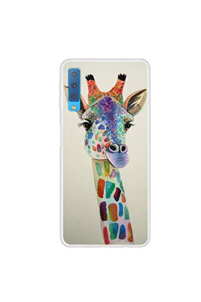 REDz Accessories Husă compatibilă cu Samsung A7 2018 model girafă, rezistentă la șocuri, inversă