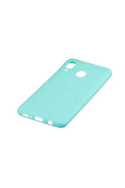 REDz Accessories Silicone Case Compatible with Samsung A20 Mint Matte, Shockproof, TPU