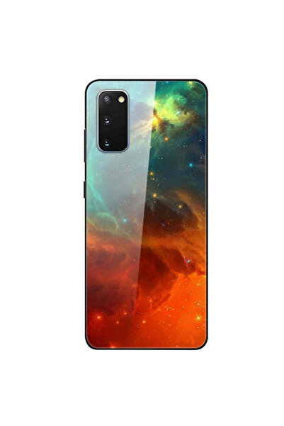 REDz Accessories Carcasă compatibilă cu Samsung S20 modelul Nebula din sticlă...