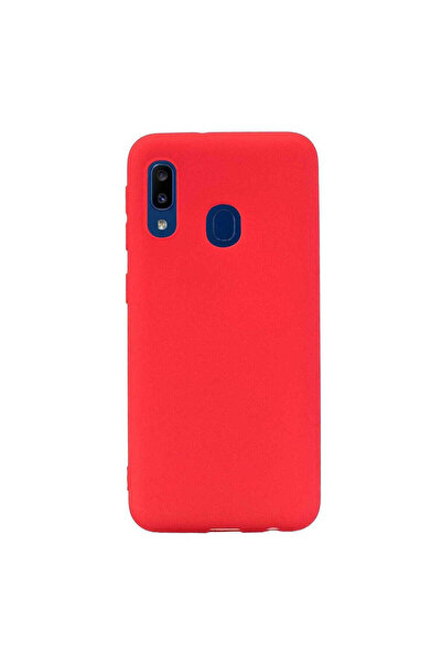 REDz Accessories Θήκη συμβατή με Samsung A20e Ματ, Σιλικόνη, TPU Κόκκινη