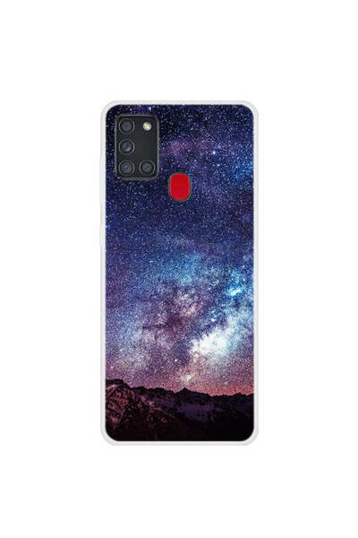 REDz Accessories Carcasă compatibilă cu Samsung A21s model Northern Lights, s...