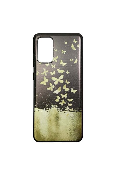 REDz Accessories Carcasă compatibilă cu Samsung S20 Plus model Gold Butterfly...