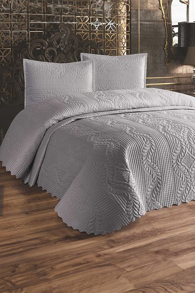 Faiend Cuvertură de pat dublă matlasată cu ultrasunete |   Design elegant cu textura moale