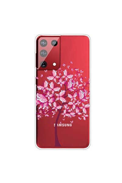 REDz Accessories Carcasă compatibilă cu Samsung S21 Ultra, model Butterfly Tr...