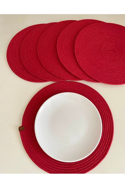 ELÇİÇEK HOME Cotton Suppla Set, American Service (6 Pieces)