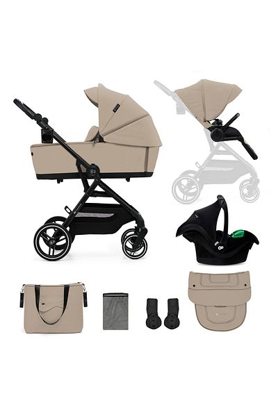 Kinderkraft Yoxi 3in1 Stroller (MINK PRO) Sand Beige