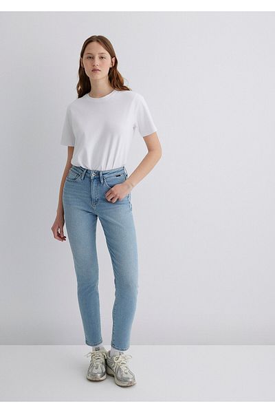 Mavi Star Gold Shape Misty Ice Blue Jean Trousers 101077 -89180