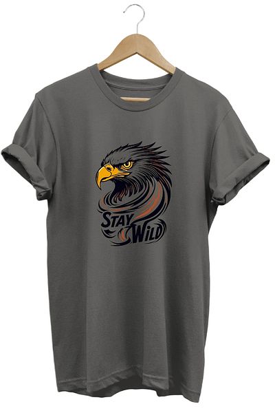 remonz Μπλουζάκι Eagle Eagle με στάμπα 100% βαμβακερό με κανονική εφαρμογή