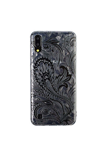 REDz Accessories Carcasă compatibilă cu Samsung A10 model Diamond Black Flowe...