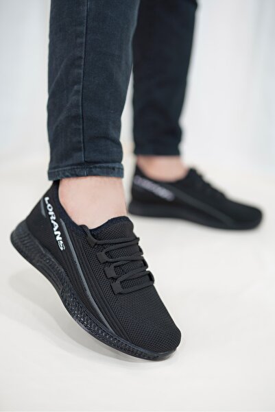 Nubbock Unisex černé ležérní pruhované úpletové sportovní boty tenisky NK4042