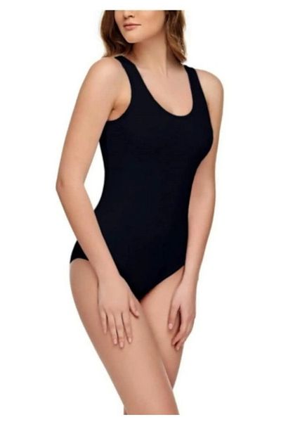 Leur Home Women's Wide Strap Cotton Bodysuit / Bodysuit