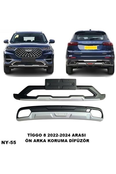 caraks CHERY tiggo 8 ön ve arka tampon koruma difüzör tiggo 8 pro 2022-2024 a...