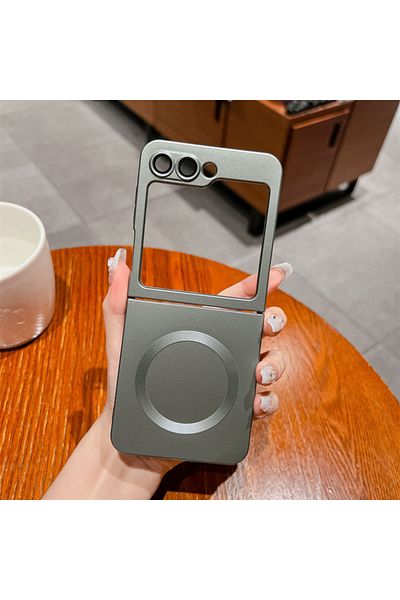 REDz Accessories EliteMatte Case, Magsafe, Compatible with Samsung Z Flip 5, Full cover, Ultra-thin, Gray