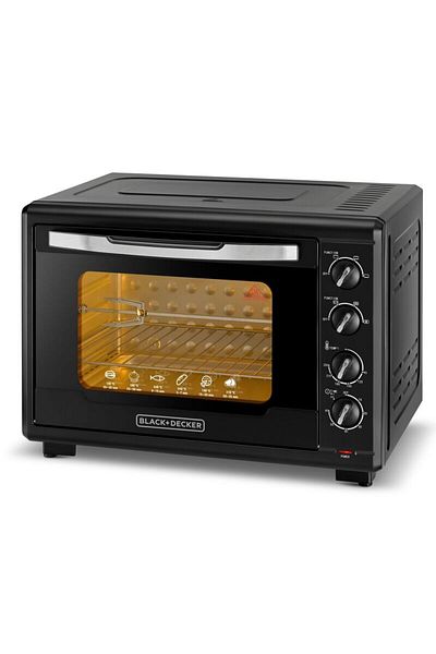 Black&Decker Black Decker Toaster Oven - 55l Capacity - Double Glass - Black - Tro55rdg-b5