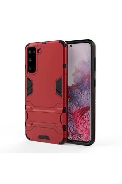 REDz Accessories Husă compatibilă cu Samsung S21, cu suport, model Hidden Hol...