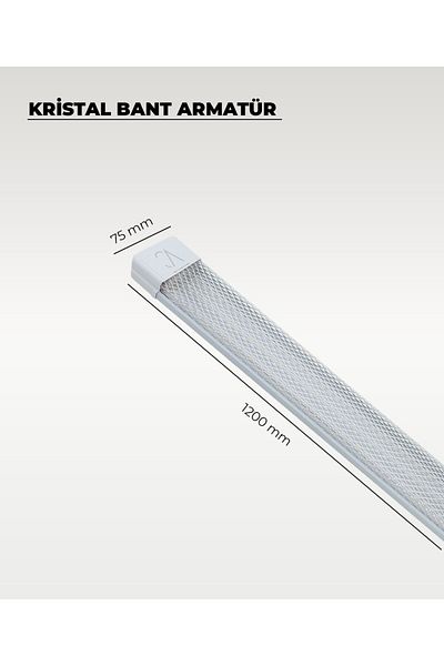 AC AYDINLATMA 80W White Crystal Led Tape Luminaire 3200K Yellow Light