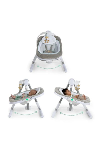 Ingenuity AnyWay Sway Dual-Direction Portable Swing Ray (Ages 0-9 months or up to 20 lbs)