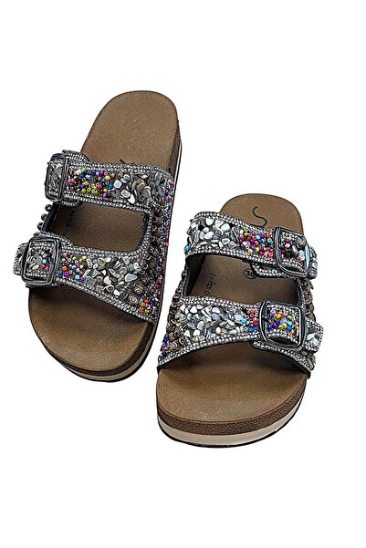 KAFKASLAR AYAKKABI Двохзастібні повністю ортопедичні капці з каменем, нова модель