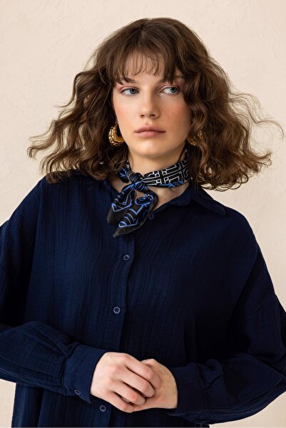 Olcay SÖTÉTKÉK 9311-TK nadrág ing bő szett