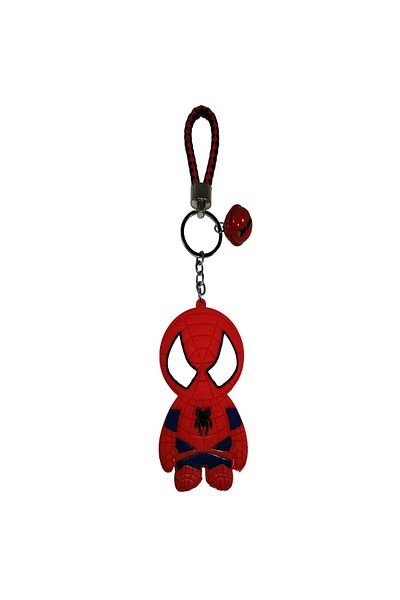 Depox Spiderman Keychain For Children, Rubber, Red, 22 Cm