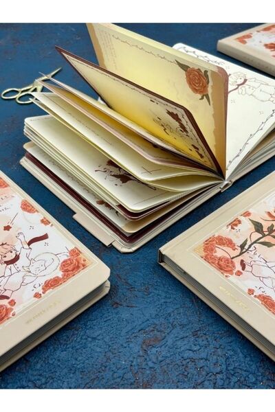 Kağıt Gemi Dükkan تصميم خاص دفتر ملاحظات باللون الكريمي للأمير الصغير / دفتر ملاحظات / مجلة رصاصة