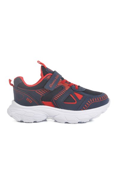 AYAKMOD Pantofi sport pentru copii unisex cu plasă cu velcro bleumarin 1500 F